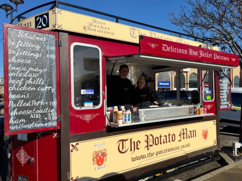 The Potato Man at Marshall's Yard